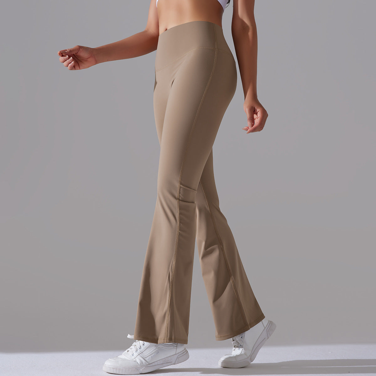 Nianna - Leggings fitness a vita alta svasati