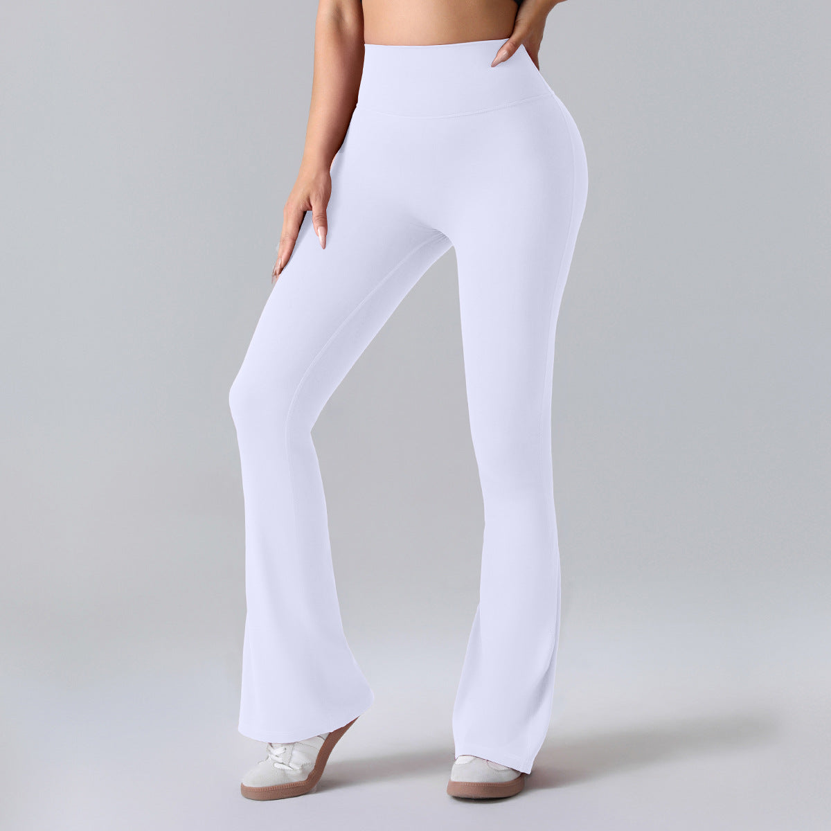 Nianna - Leggings fitness a vita alta svasati