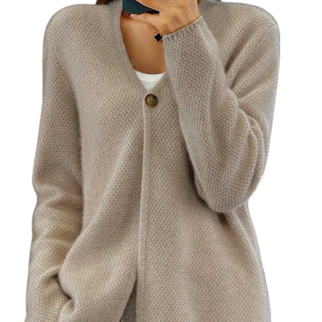 Anneliese – Dame V-hals Strikket Cardigan