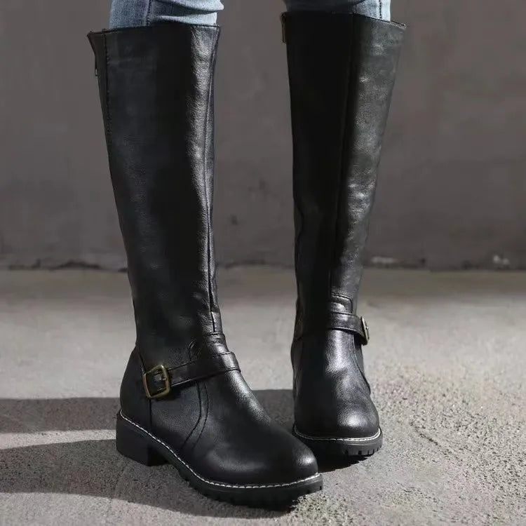 Nelina – Dames Premium Orthopedische Leren Laarzen