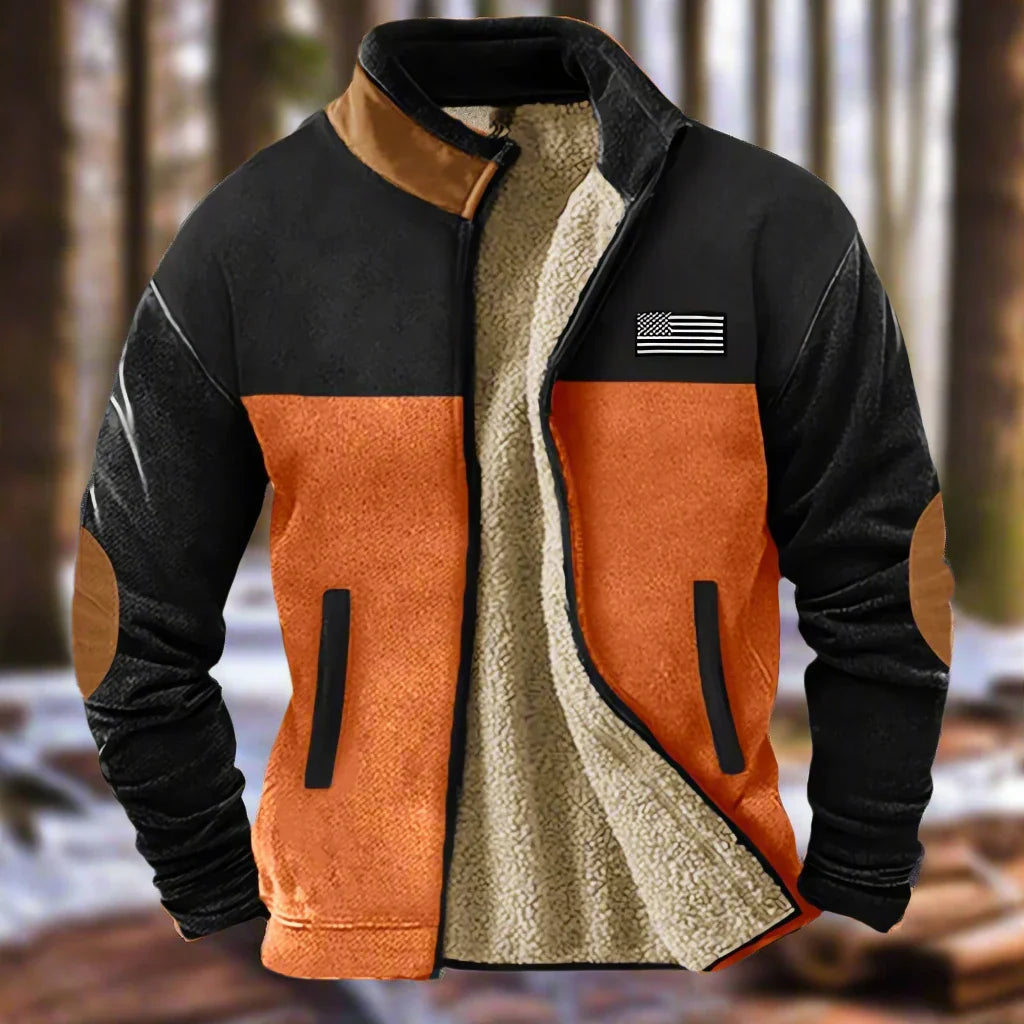 Renvald – Herre Fleecejakke med Lammeskindsfór