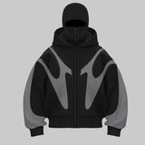 Draxen – pánská mikina s integrovanou kuklou a výrazným streetwearovým designem