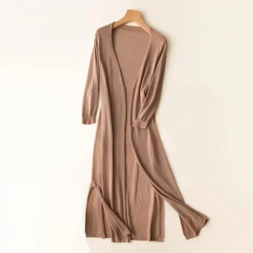 Aluretta – Cardigan leggero lungo da donna
