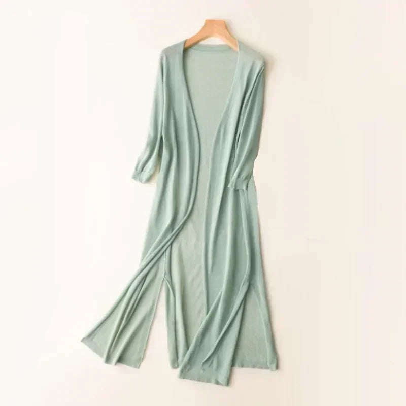Aluretta – Cardigan leggero lungo da donna
