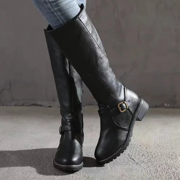 Nelina – Dames Premium Orthopedische Leren Laarzen