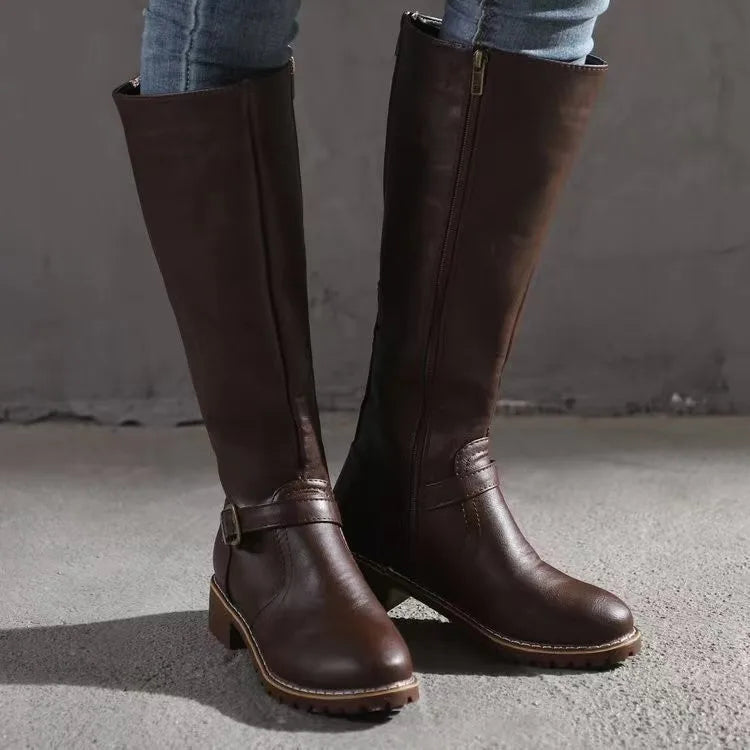 Nelina – Dames Premium Orthopedische Leren Laarzen