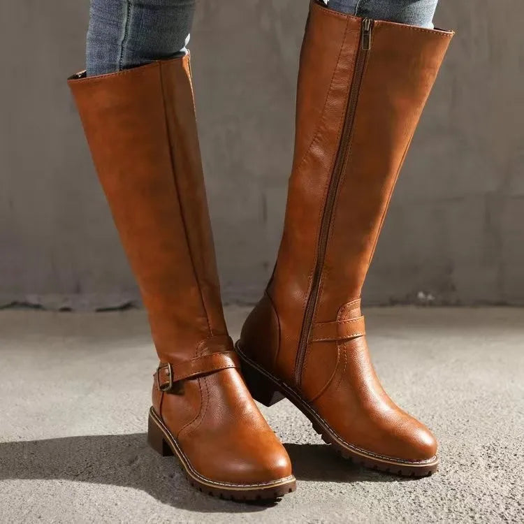 Nelina – Dames Premium Orthopedische Leren Laarzen