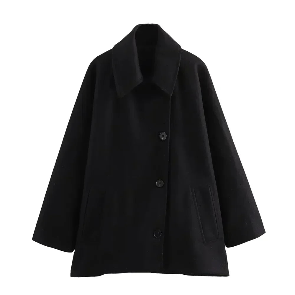 Calvera – Veste ample pour femme en mélange de laine
