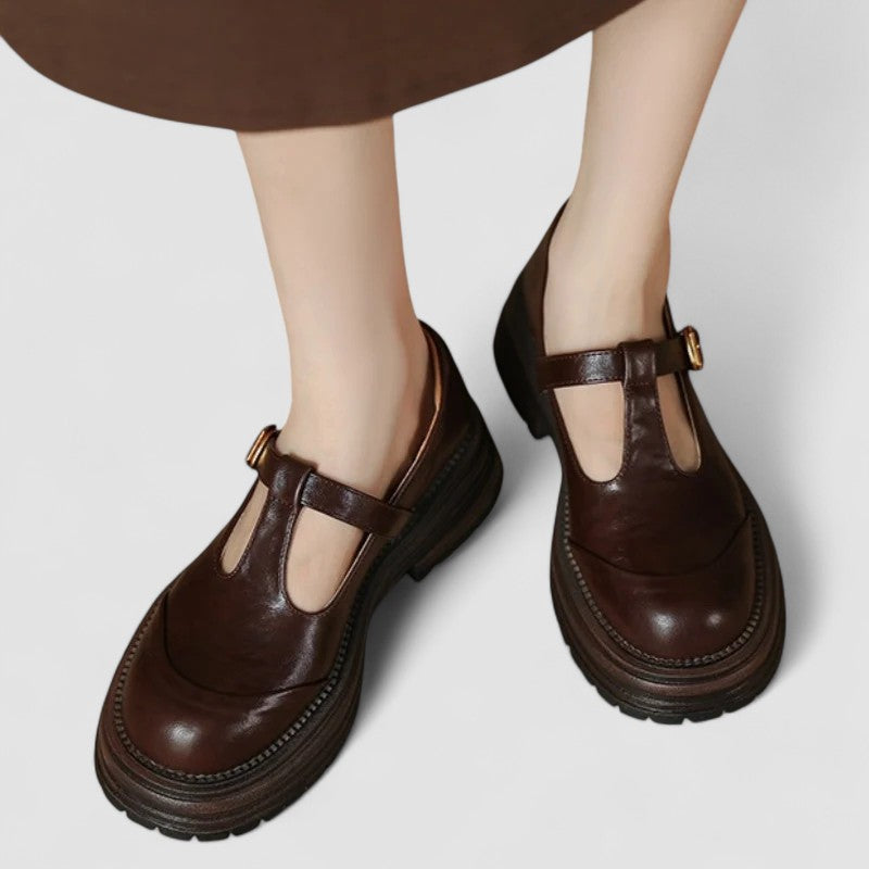 Zinnia – Plattform T-Riemen Freizeitschuhe für Damen