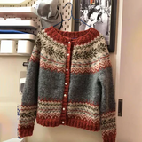 Rosaline – Női vintage kötött gombos kardigán