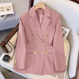 Aurevina – Zweireihiger Blazer mit goldenen Knöpfen