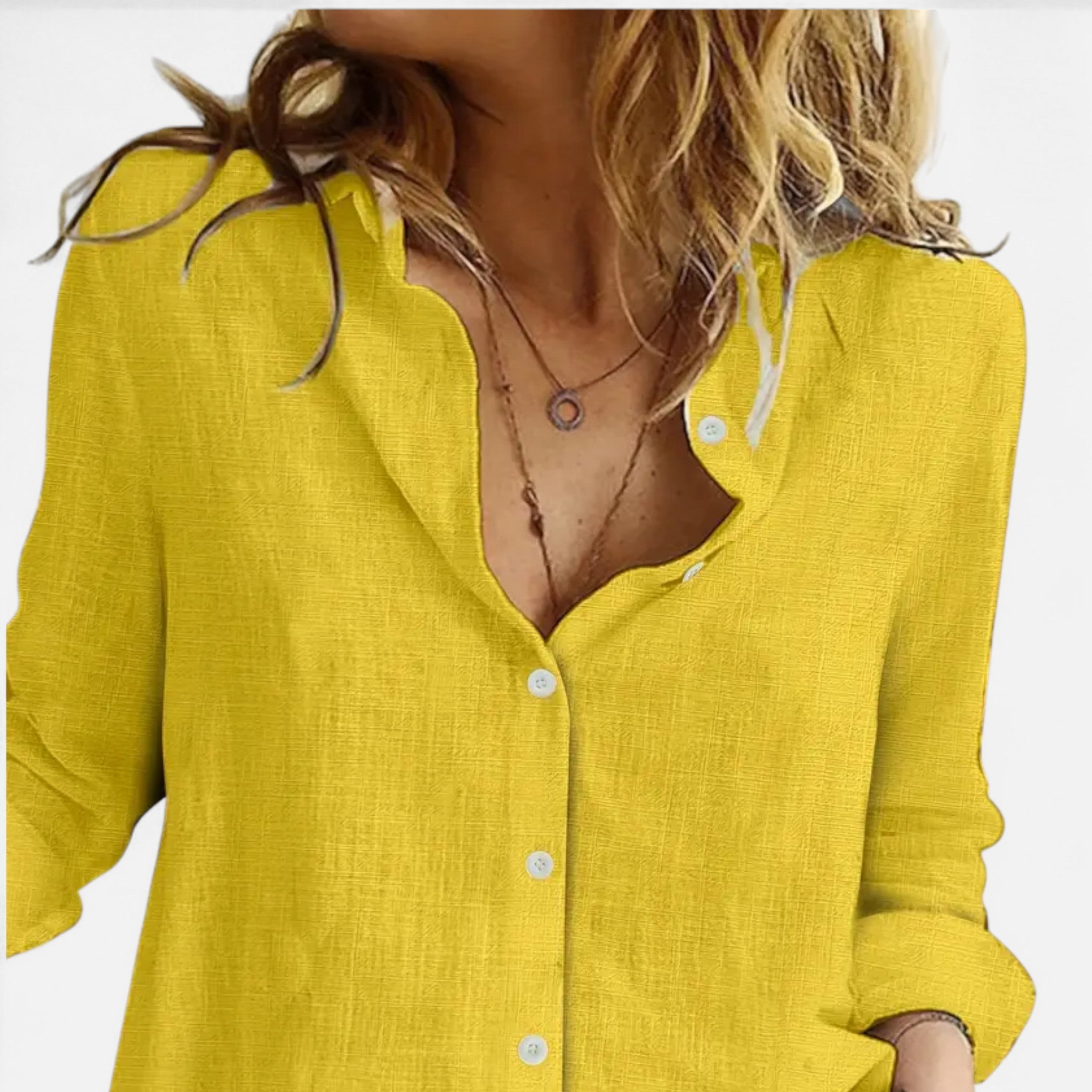 Verouxa - Dames Losse Lange Mouwen Blouse
