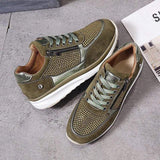 Evelis - Kvinders snørebånds platform sneakers