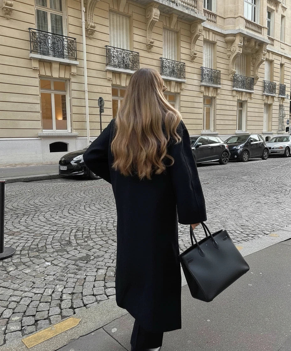 Elvoura – Manteau long croisé pour femme