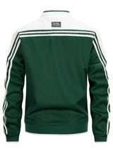 Giacca Bomber Uomo – Colletto Baseball con Maniche a Righe