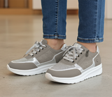 Evelis - Kvinders snørebånds platform sneakers