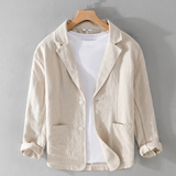 Valeriohn - Blazer para hombre de corte relajado