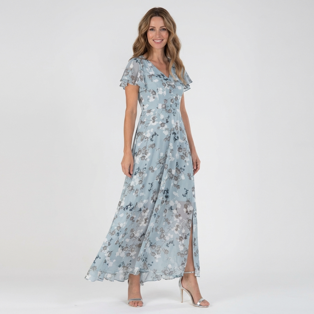 Pymira - Elegant blomster maxi-kjole