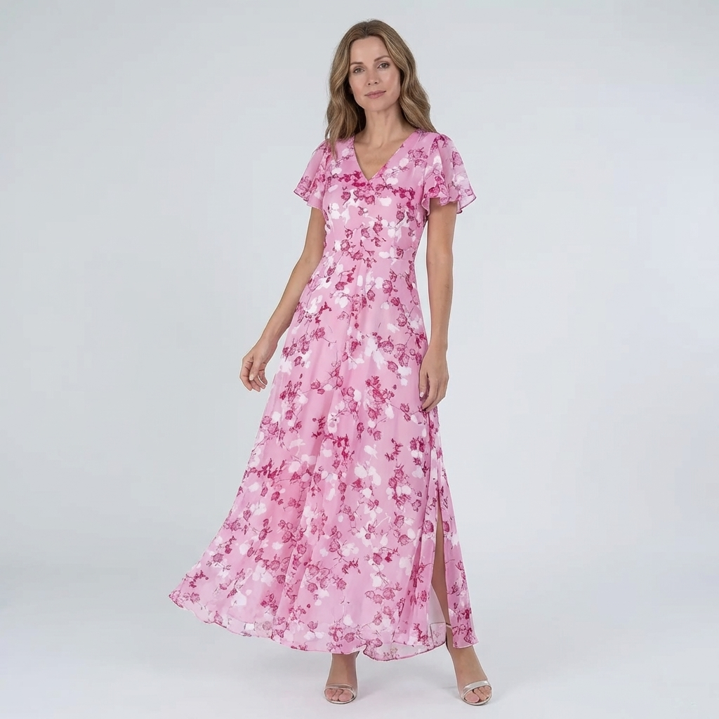 Pymira - Elegant blomster maxi-kjole