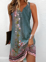 Ninah – Womens Floral Sleeveless Mini Dress
