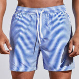 Azlano – Calções de Banho às Riscas para Homem