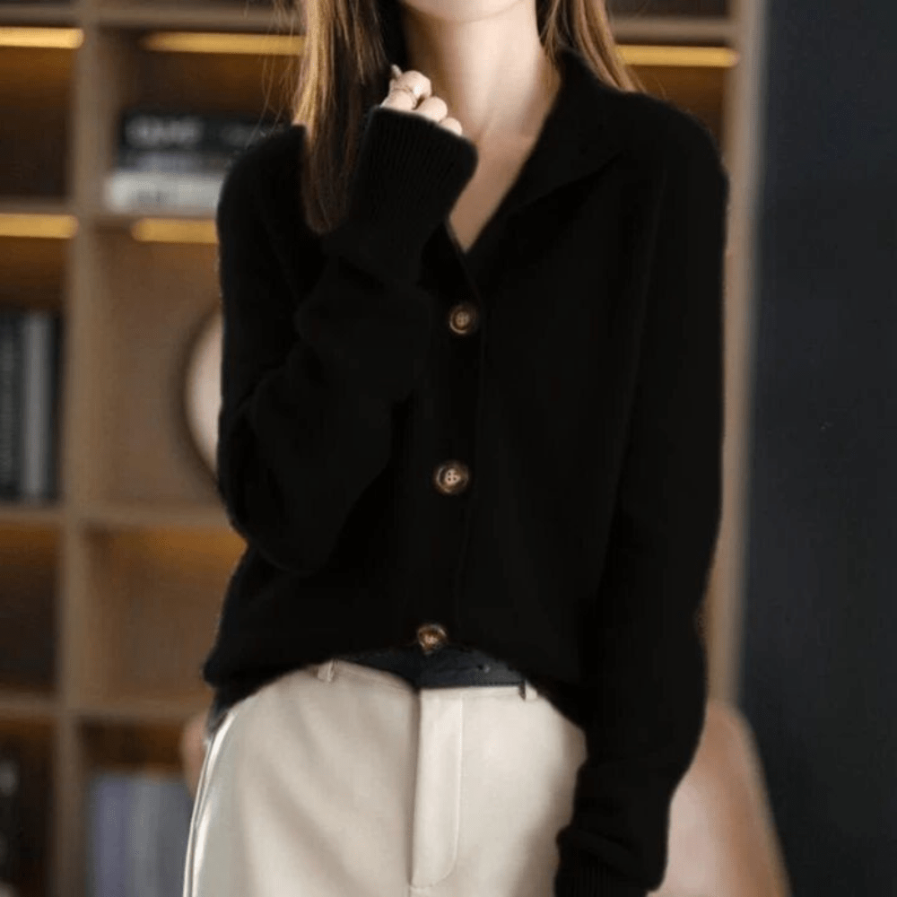 Anya – Damen Kaschmir-Cardigan mit bequemem Schnitt