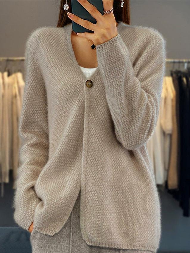 Anneliese – Dame V-hals Strikket Cardigan