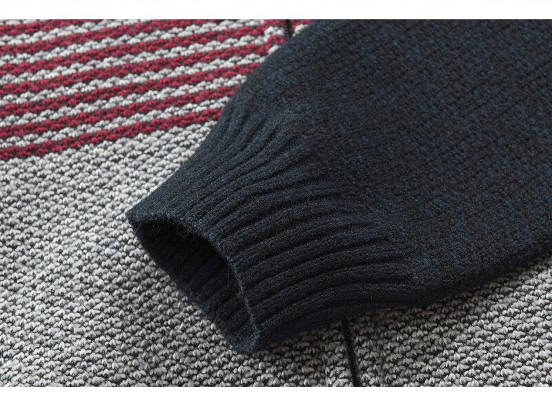 Maelric – Pull à capuche zippé doublé en polaire pour homme