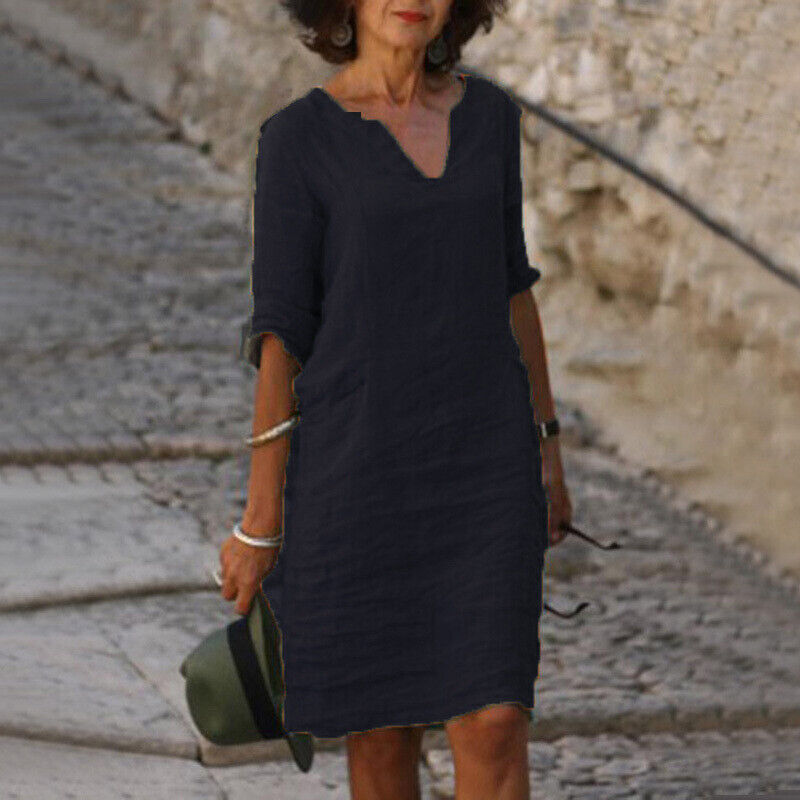 Yesha – Abito Estivo Confortevole in Lino