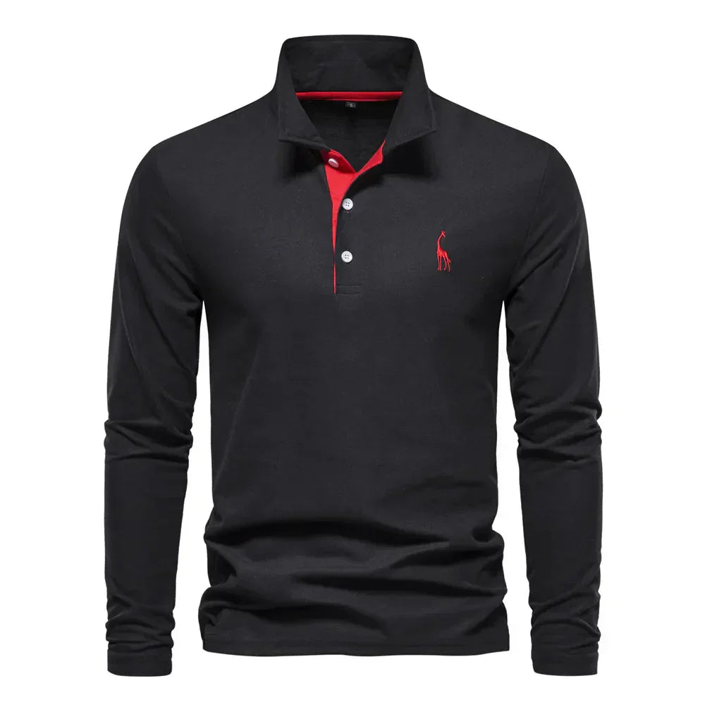 Evren - Herre langærmet polo-shirt