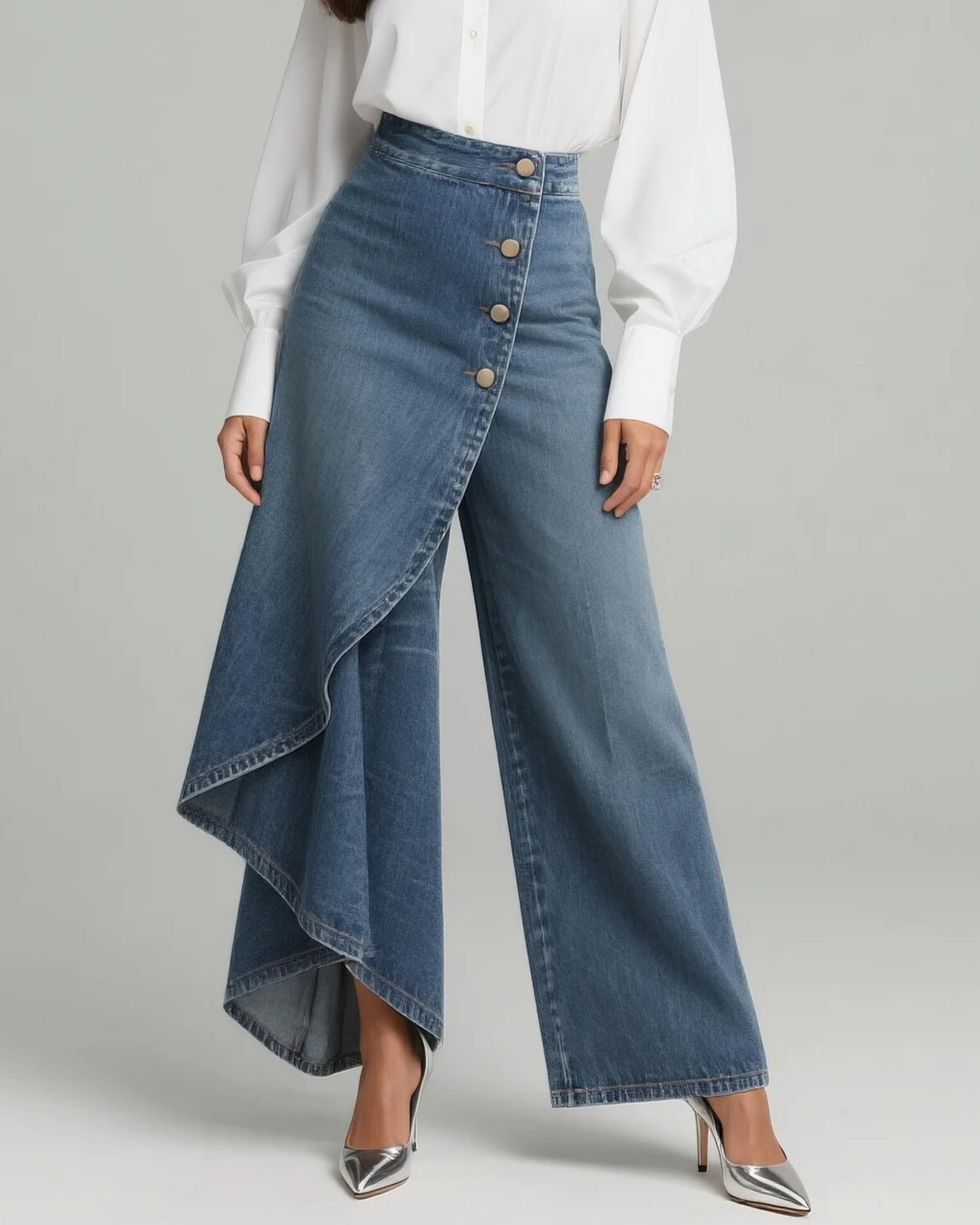 Olivar – Jeans met omgeslagen zoom
