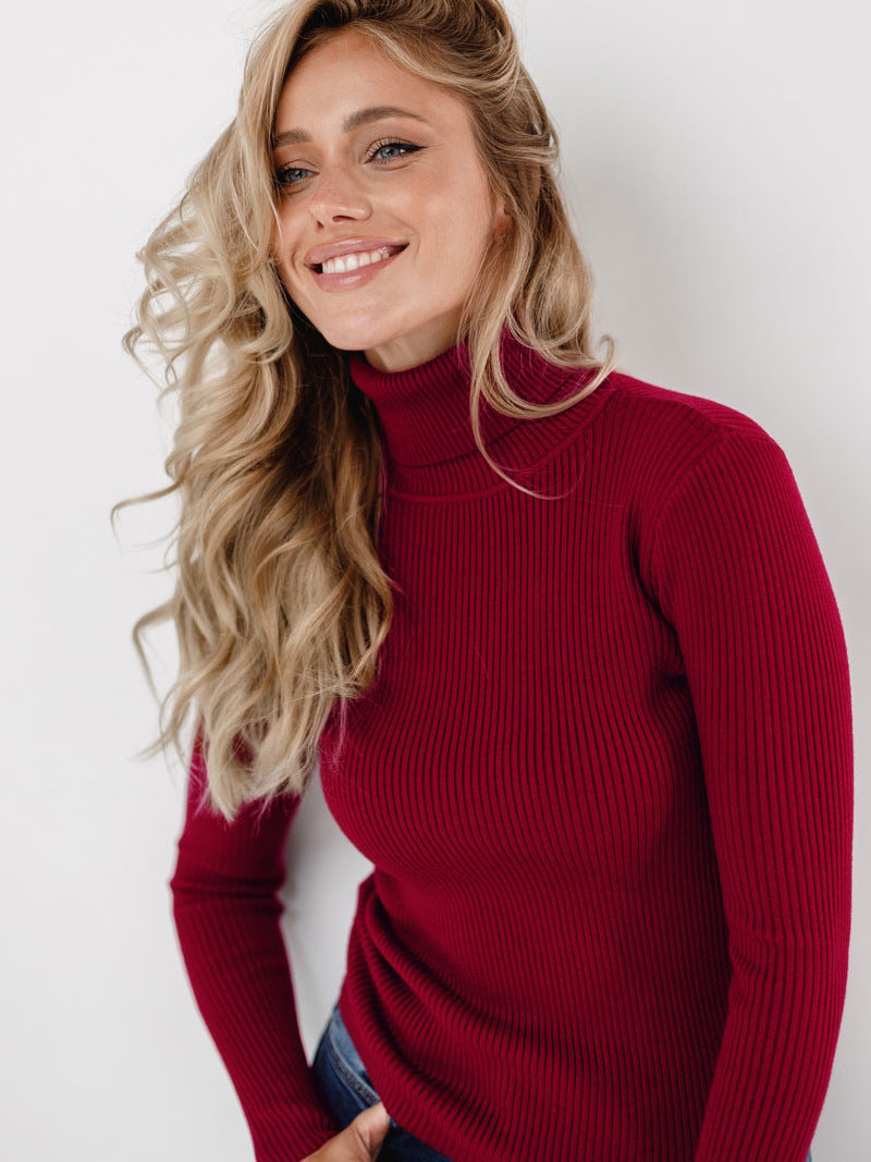 Alvera - Kvinders klassiske højhalset sweater