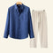 Caelric - Completo Uomo Camicia e Pantaloni in Lino