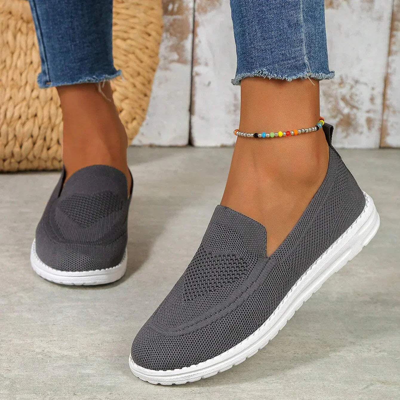 Emiliora – Slip-on walking sneakers til kvinder