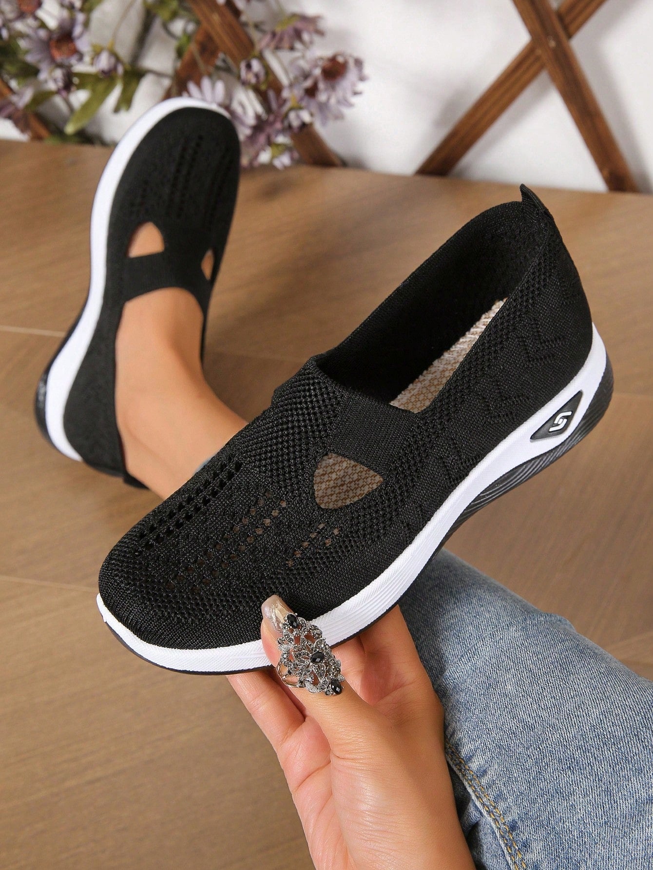 Alice - Chaussures décontractées à enfiler pour femmes, idéales pour la marche