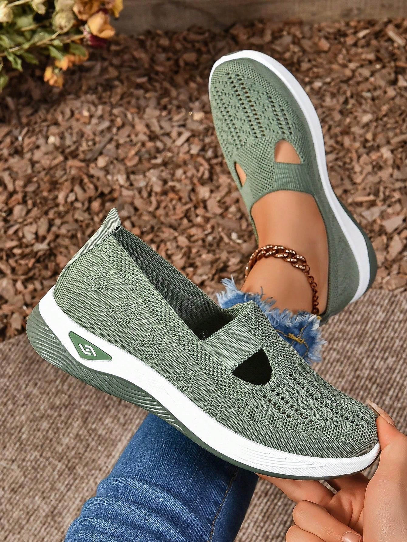 Alice - Chaussures décontractées à enfiler pour femmes, idéales pour la marche