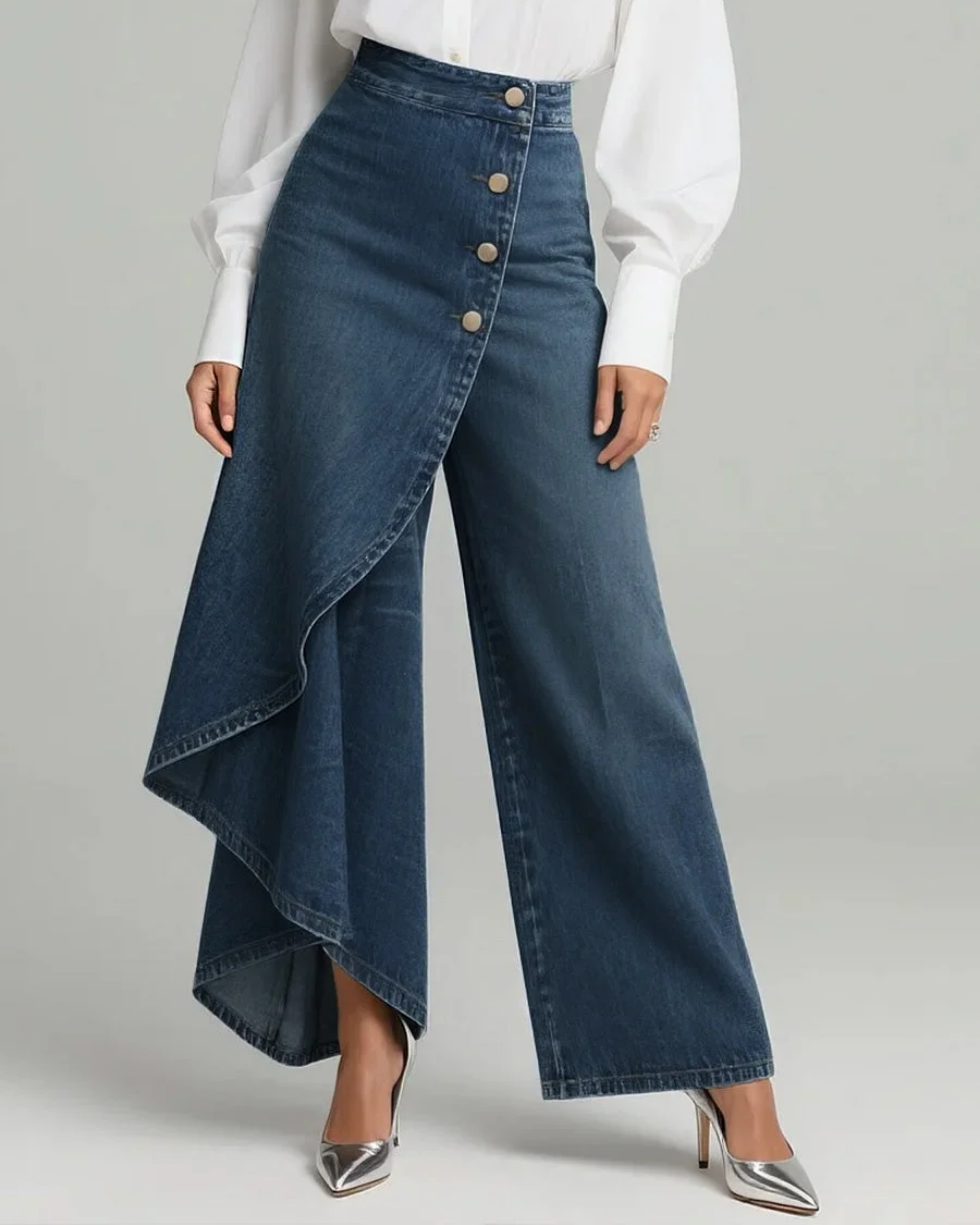 Olivar – Jeans met omgeslagen zoom