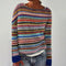 Lioraen – Women’s Knitted Striped Jumper with Long Sleeves