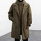 Jorven – Trench-coat long à capuche pour homme