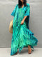 Velora - Robe longue kaftan imprimée