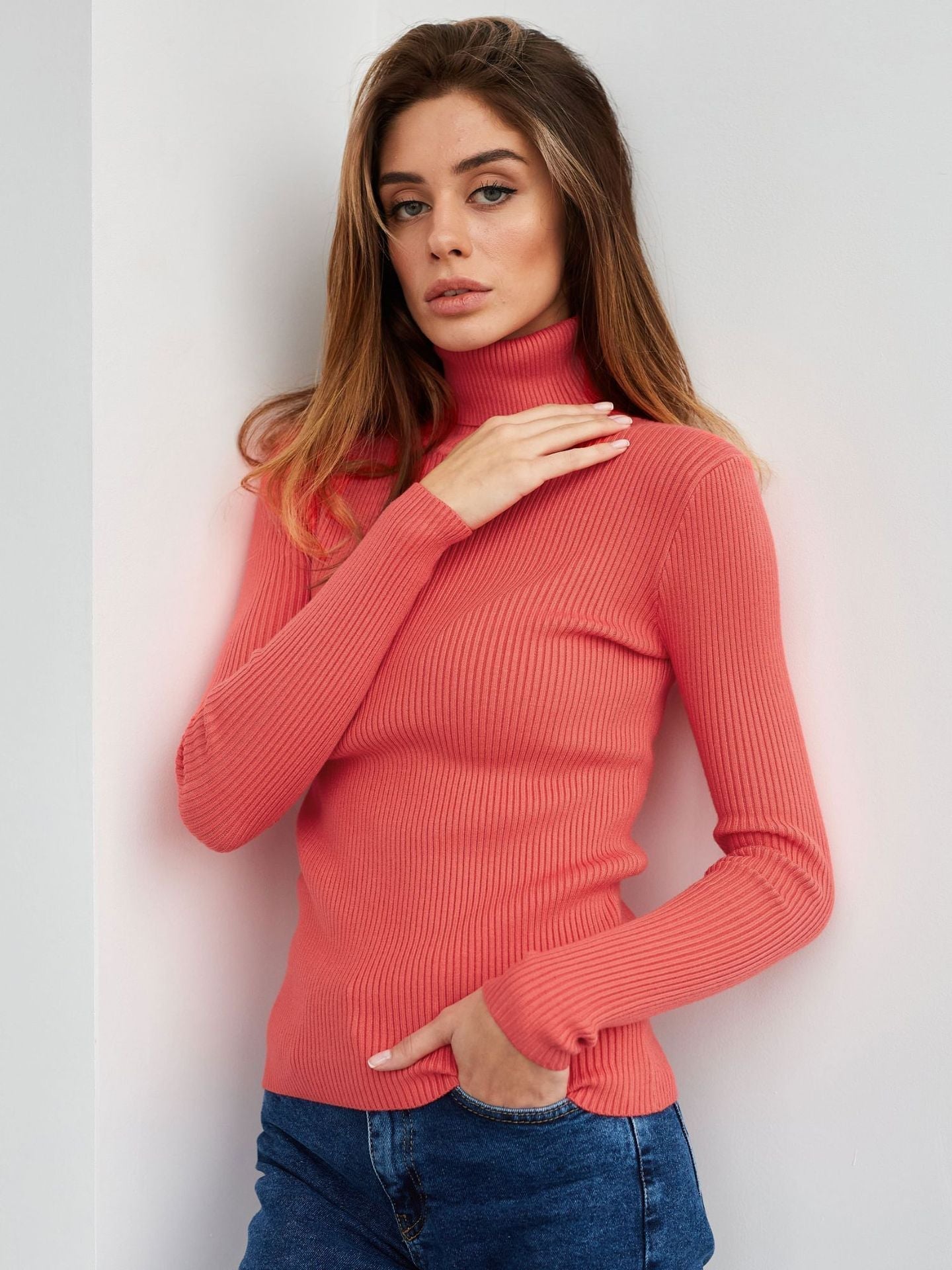 Alvera - Kvinders klassiske højhalset sweater