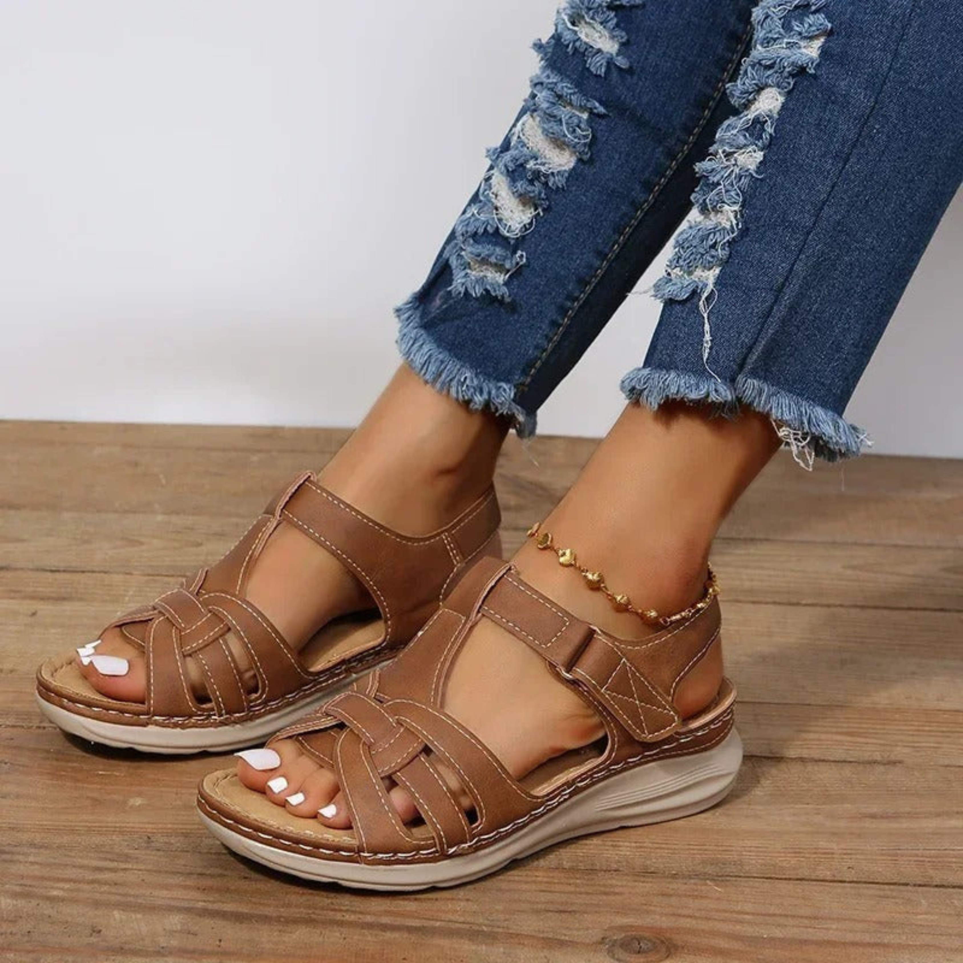 Alexira - Sandálias Ortopédicas Femininas com Conforto Ergonómico e Suporte
