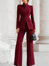 Lerisa - Damen Maßgeschneiderter Blazer- und Hosenanzug Set