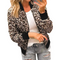 Kaelirra - Dámská bomber bunda s leopardím vzorem a zipem