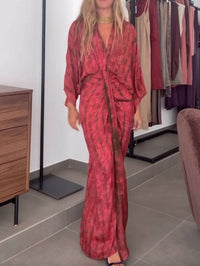 Kindara - Robe kimono imprimée