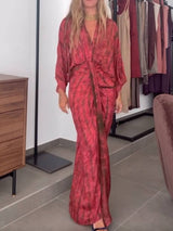 Kindara - Robe kimono imprimée