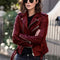 Velmirae - Chaqueta de cuero para mujer de alta calidad