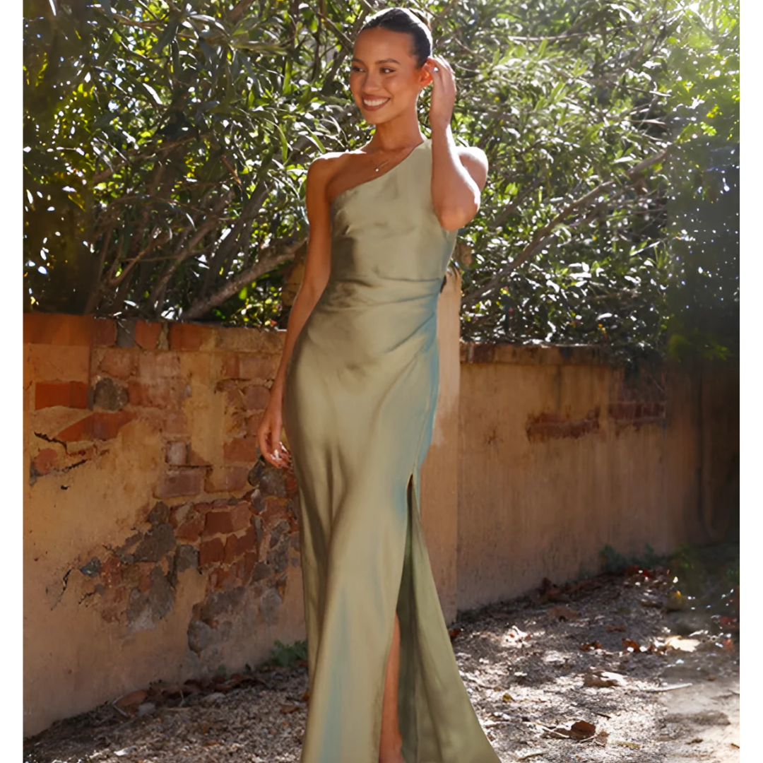 Jocelisse - Elegant asymmetrisk lang kjole