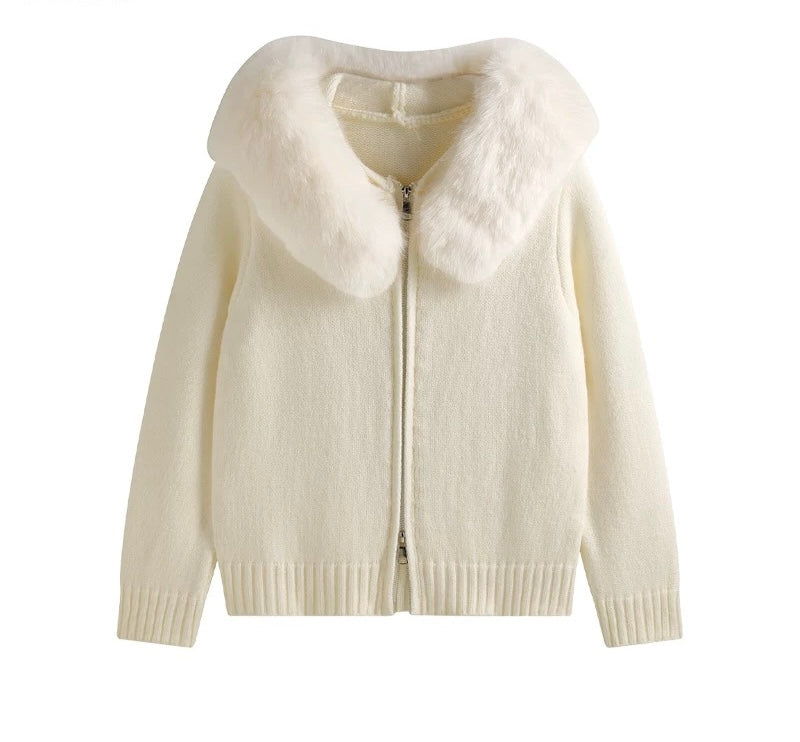 Elaria - Kunstpelz-Cardigan