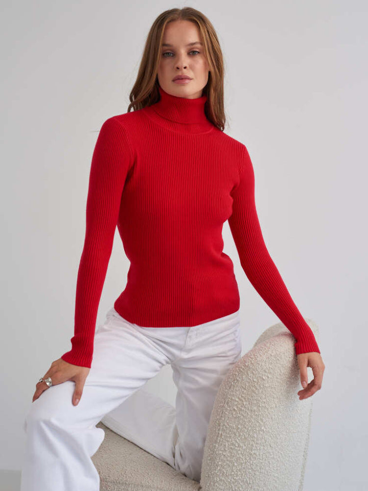 Alvera - Kvinders klassiske højhalset sweater